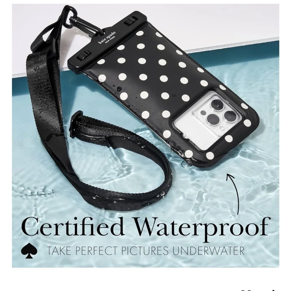 kate spade new york IP68 Floating Waterproof Phone Pouch - Picture Dot (new)